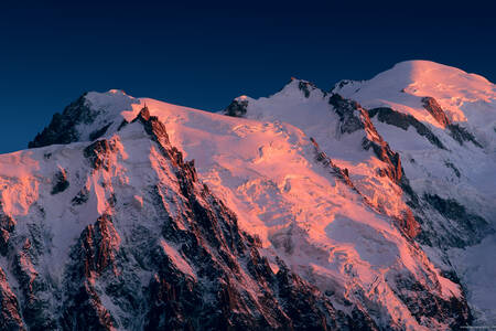 Mont Blanc roze