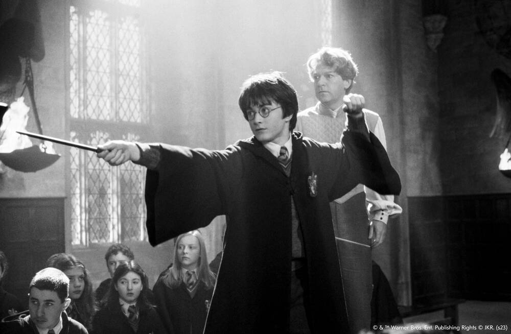 Harry Potter fist clenched