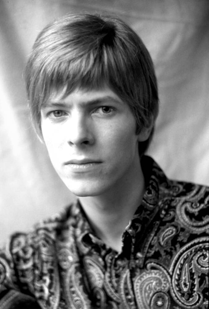 Poster Su Tela Andy Warhol David Bowie | Quadro Decorativo Artista 20x30 Cm - Stampa Su Tela Per Soggiorno, Camera, Ufficio