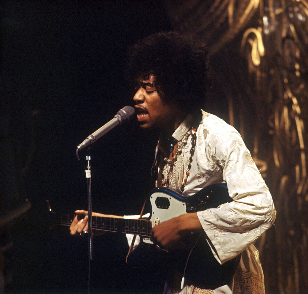 Jimi Hendrix in 1969 - Photographic print for sale