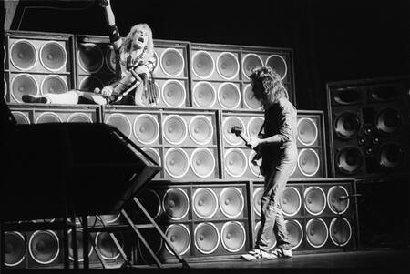 Roth och Van Halen på scen Roth och Van Halen på scen