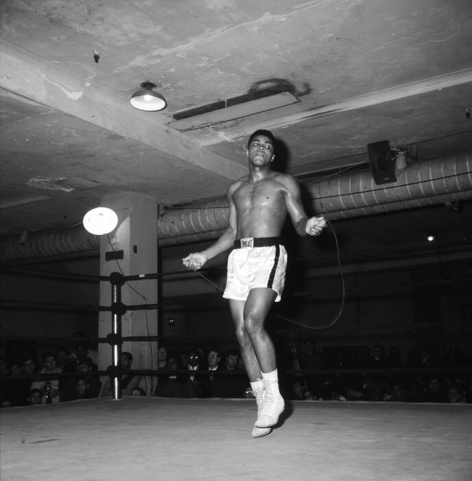 Muhammad Ali - Allenamento intenso nel 1967 Muhammad Ali - Allenamento intenso nel 1967