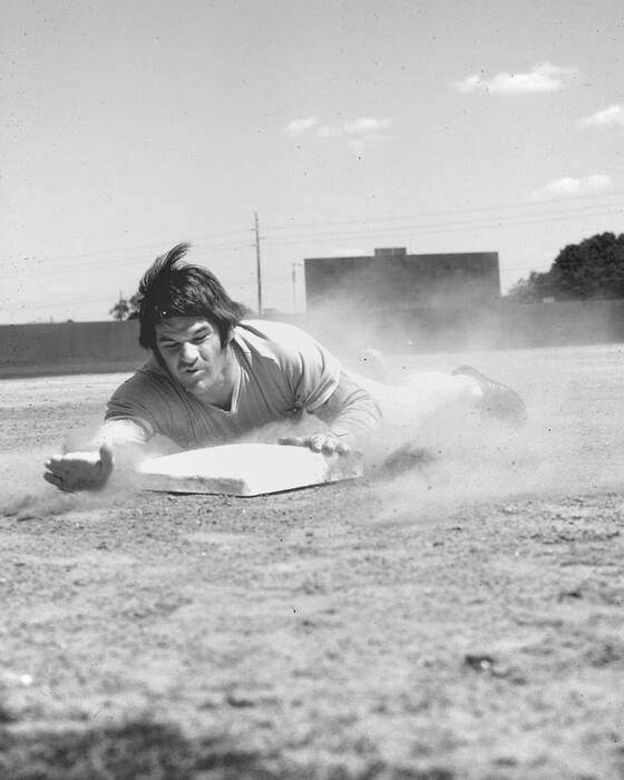 Pete Roses ikoniska dykning - 1974 Pete Roses ikoniska dykning - 1974