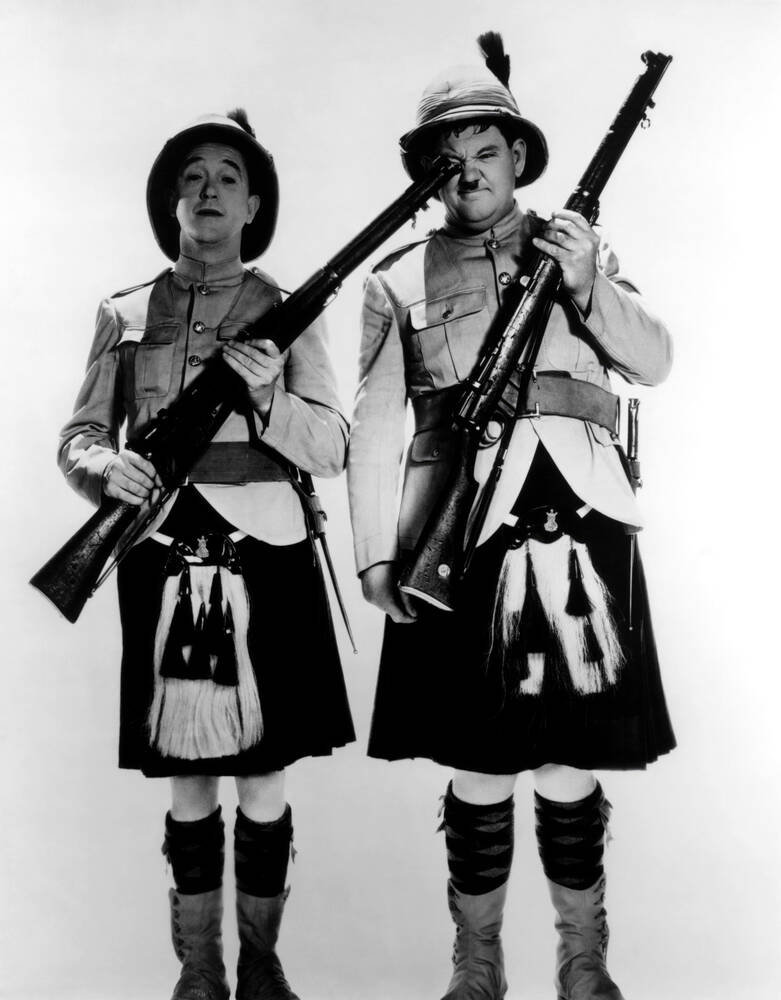 Het onvergetelijke komische duo van Stan Laurel en Oliver Hardy