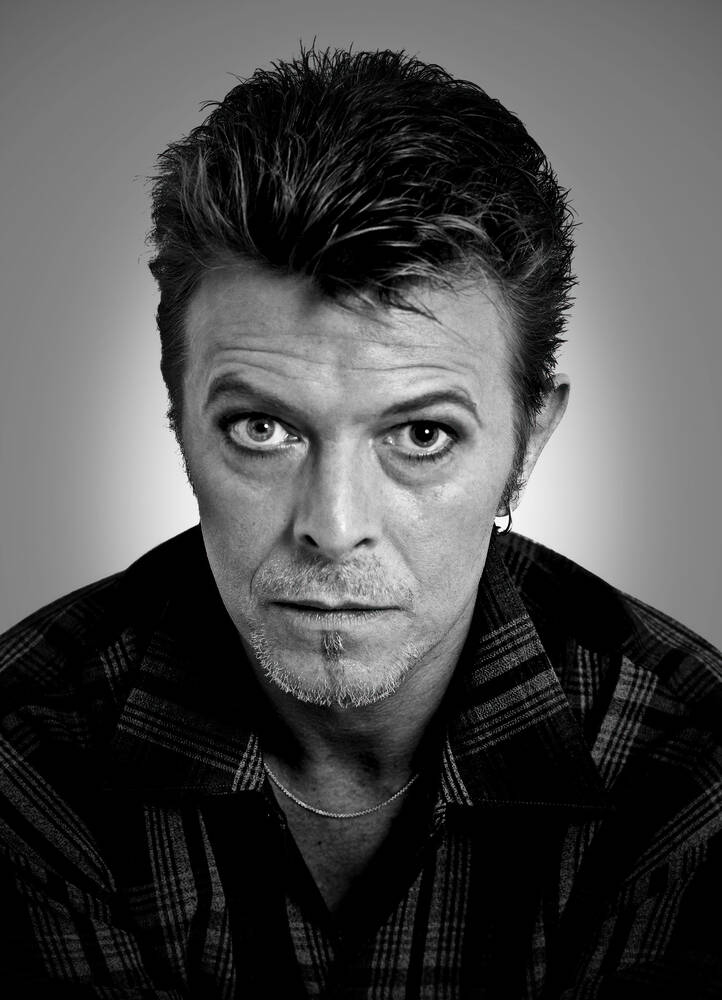 Portret van David Bowie 1996