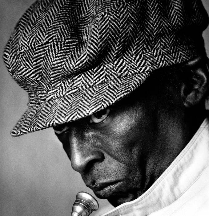 Portrait of Miles Davis 1983 - Photographic print for sale