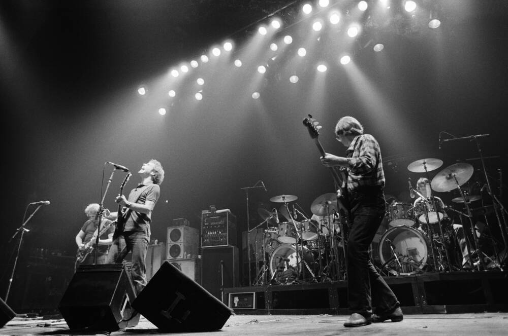 Grateful Dead op het podium