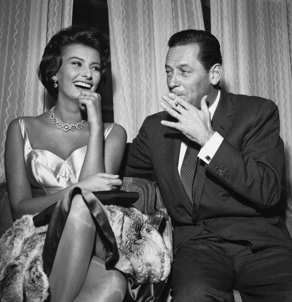Sophia Loren avec William Holden 1957 - Photo et Tableau - Editions