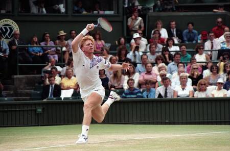 Boris Becker vecht tegen Ivan Lendl in halve finale Wimbledon 1989