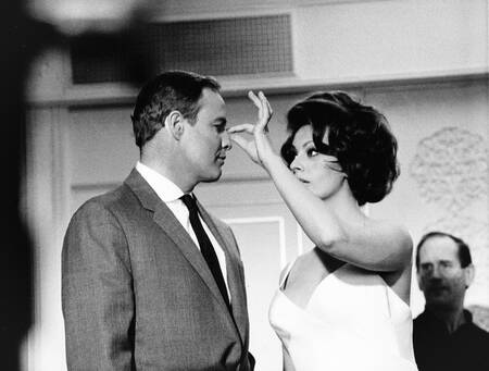 Sophia Loren och Marlon Brando 1966 Sophia Loren och Marlon Brando 1966