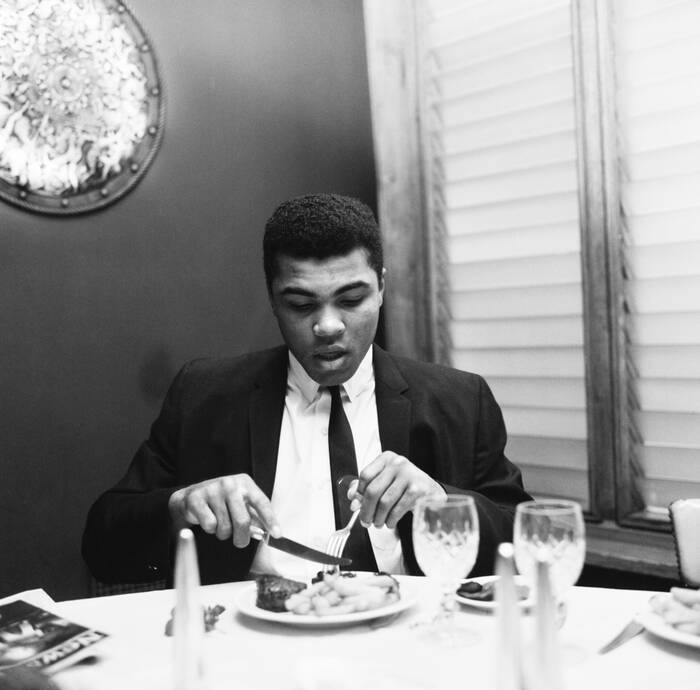 Muhammad Ali a pranzo Muhammad Ali a pranzo