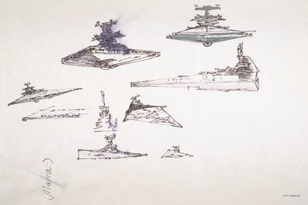 Star Wars Concept Art - Imperial Star Destroyers