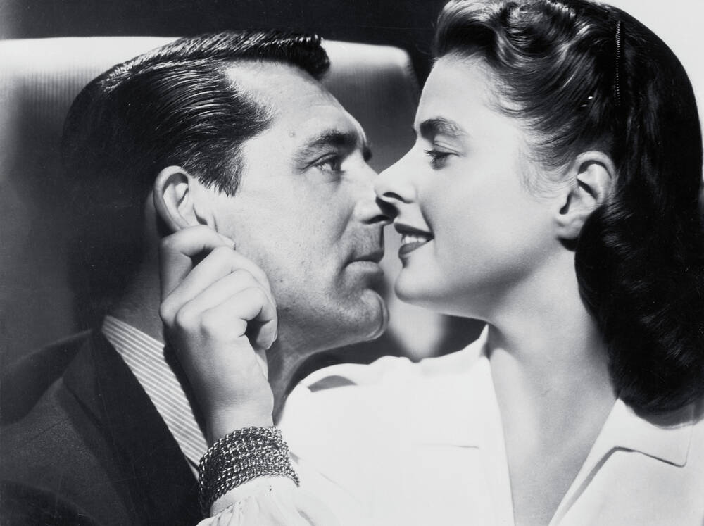 Cary Grant et Ingrid Bergman dans le film d'Alfred Hitchcock