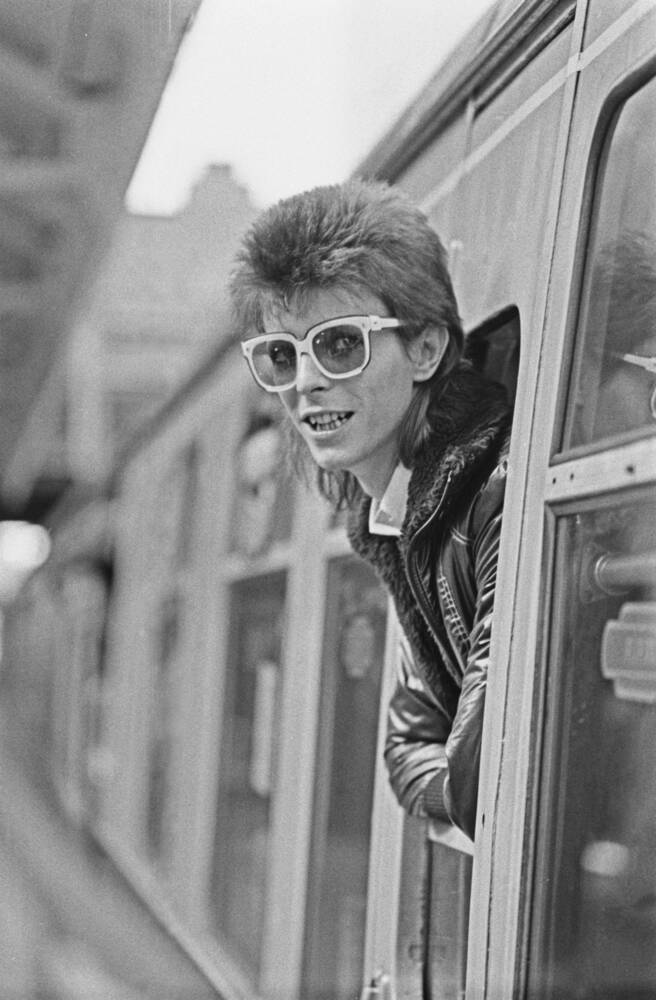 David Bowie op weg naar Frankrijk