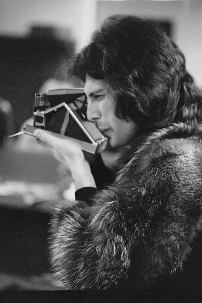 Freddie Mercury et son Polaroid à Los Angeles en 1977