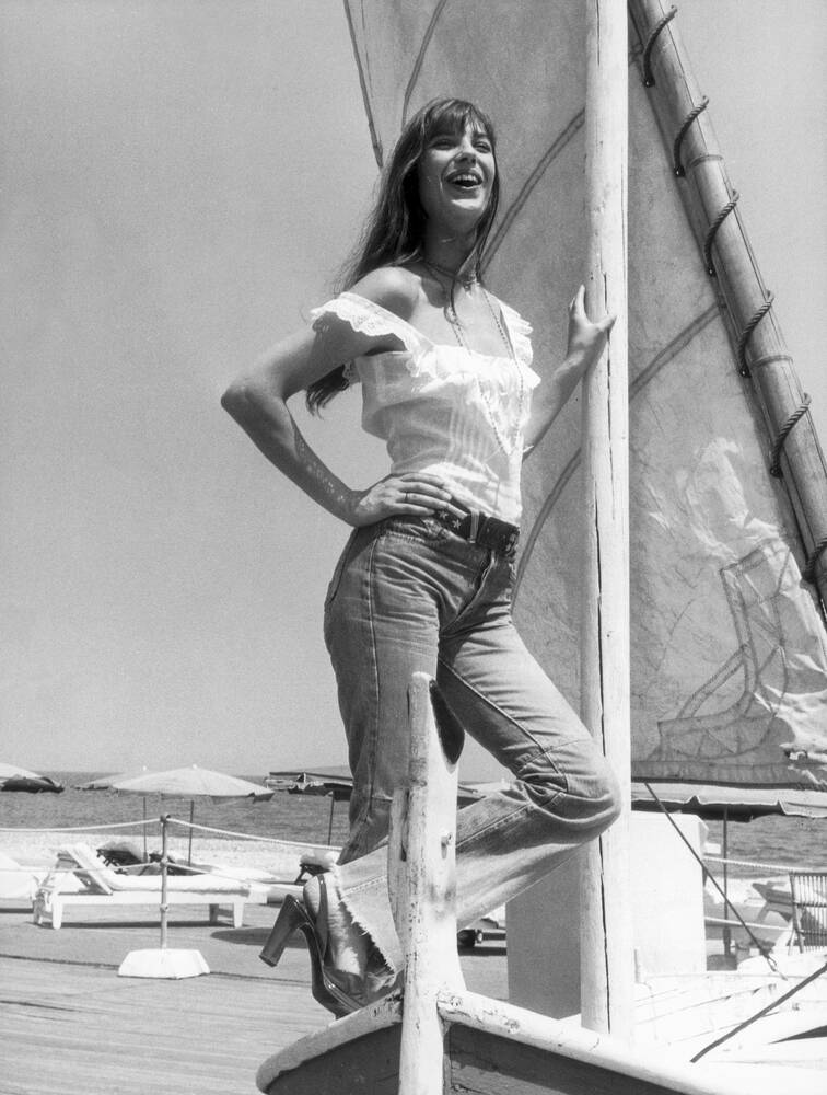 Jane Birkin on the Côte d'Azur in 1973