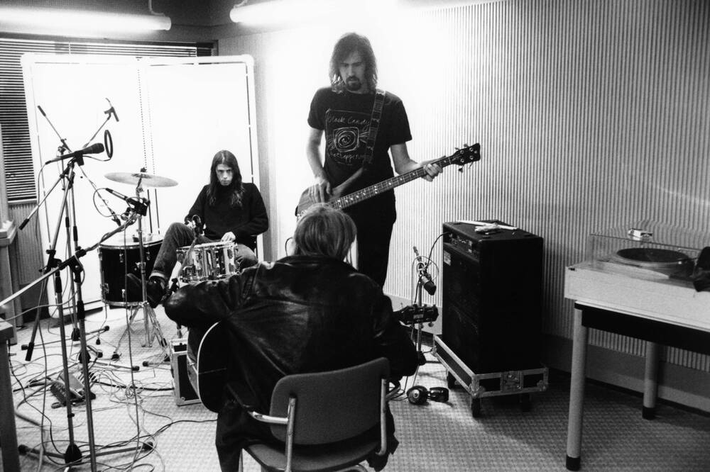 Kurt Cobain en Nirvana in de Hilversumse studio's