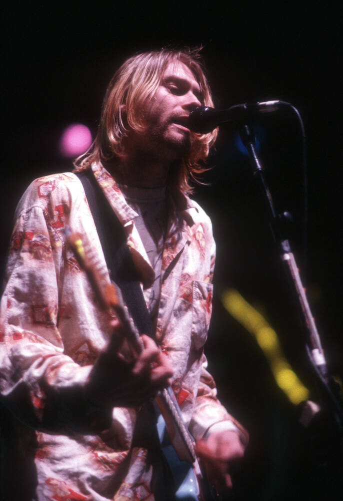 Kurt Cobain - Nirvana 1990 - Photographic print for sale