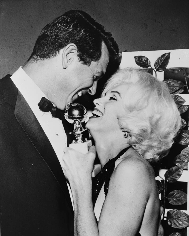 Marilyn Monroe at the Golden Globes in 1962