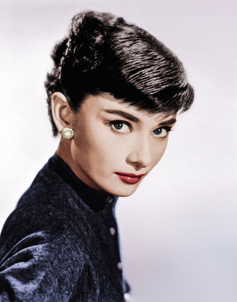 Portrait of Audrey Hepburn in the 1950s