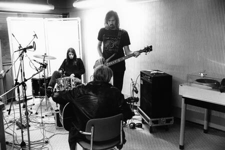 Kurt Cobain en Nirvana in de Hilversumse studio's