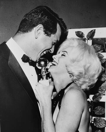 Marilyn Monroe at the Golden Globes in 1962