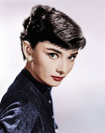 Portrait of Audrey Hepburn in the 1950s Portrait of Audrey Hepburn in the 1950s