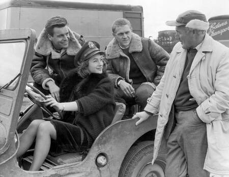 Steve McQueen and Shirley Anne Field in 1961