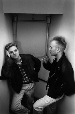 Vince Clarke en Andy Bell met Erasure Vince Clarke en Andy Bell met Erasure