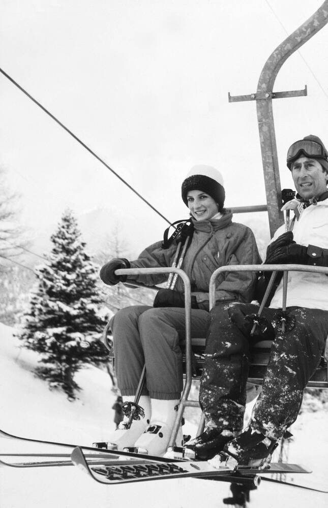 Prinses Diana en Prins Charles skivakantie in Vaduz 1