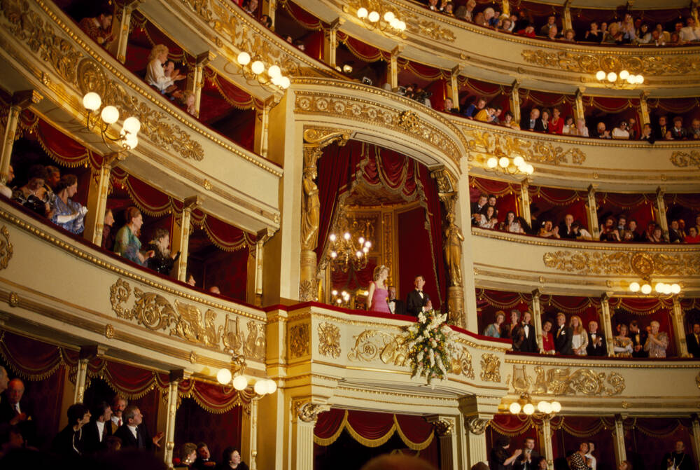 Prinses Diana in La Scala in Milaan