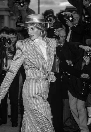 Prinsessan Diana och pressfotografer 1983 Prinsessan Diana och pressfotografer 1983