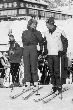 Princess Diana and Prince Charles ski holiday in Vaduz 2 Princess Diana and Prince Charles ski holiday in Vaduz 2