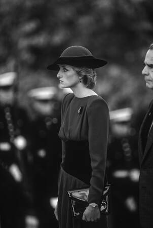 Prinsessan Diana på Arlingtonkyrkogården i Washington DC 1985 Prinsessan Diana på Arlingtonkyrkogården i Washington DC 1985