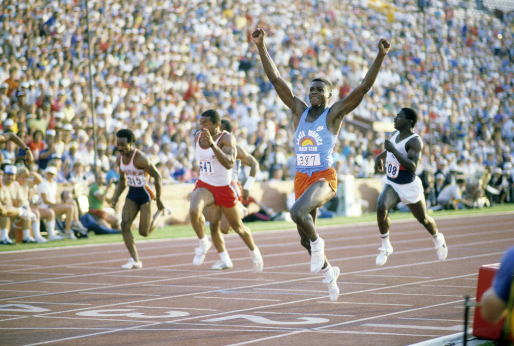 Carl Lewis US Olympic Trials 100m  - Los Angeles 1984
