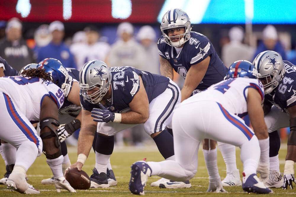 Dak Prescott Cowboys vs Giants MetLife Stadium 2017