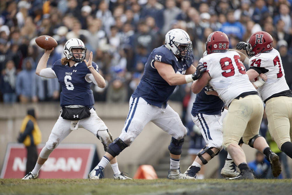 Kurt Rawlings Yale Bulldogs vs Harvard Crimson Football Yale