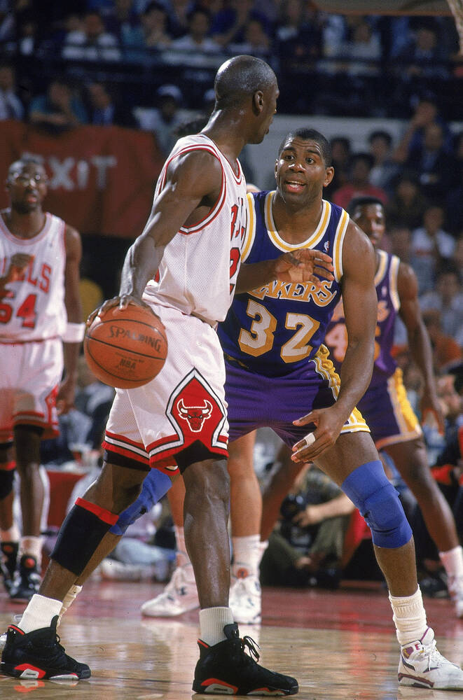 Magic Johnson vs Michael Jordan Championship Finals  1991
