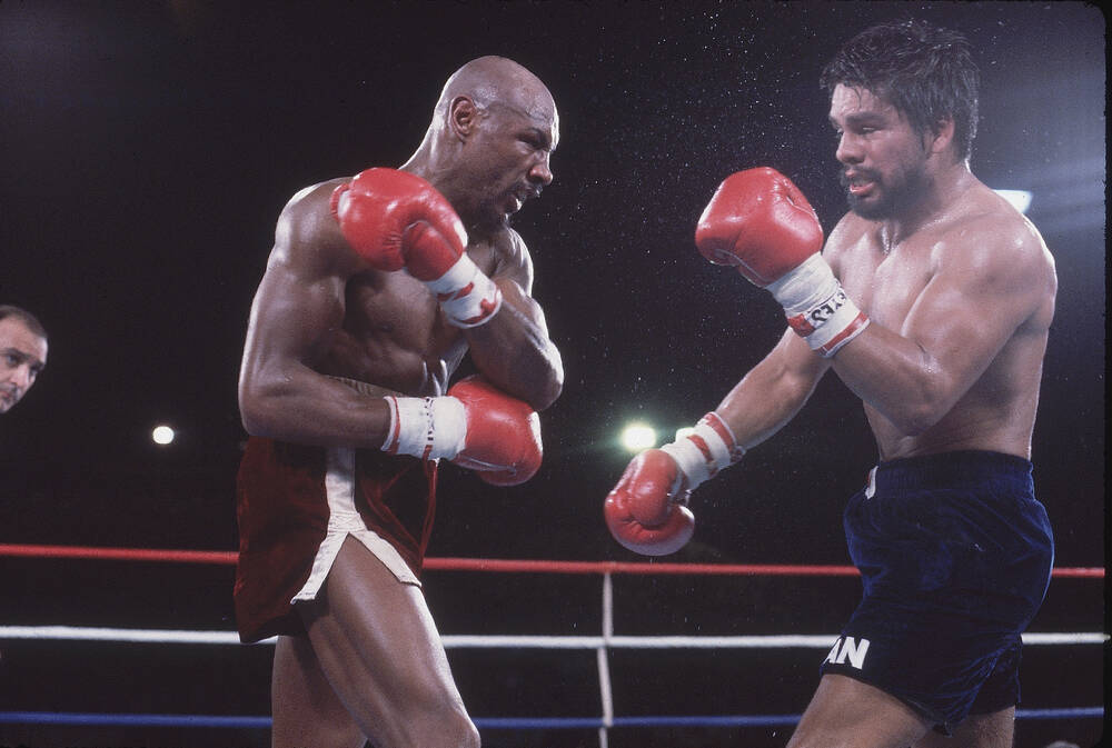 Marvin Hagler vs Roberto Duran Action Las Vegas 1983