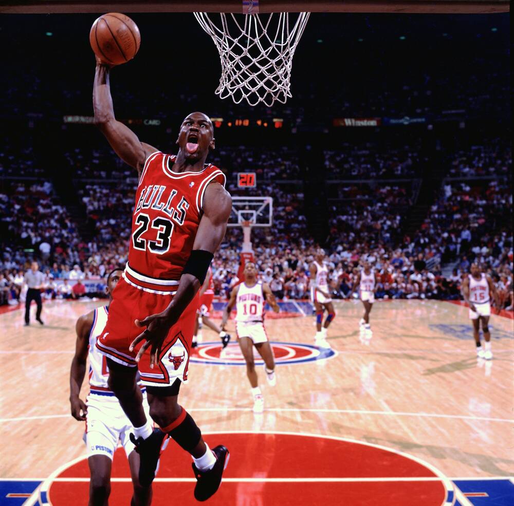 Michael Jordan Chicago Bulls vs Detroit Pistons 1991