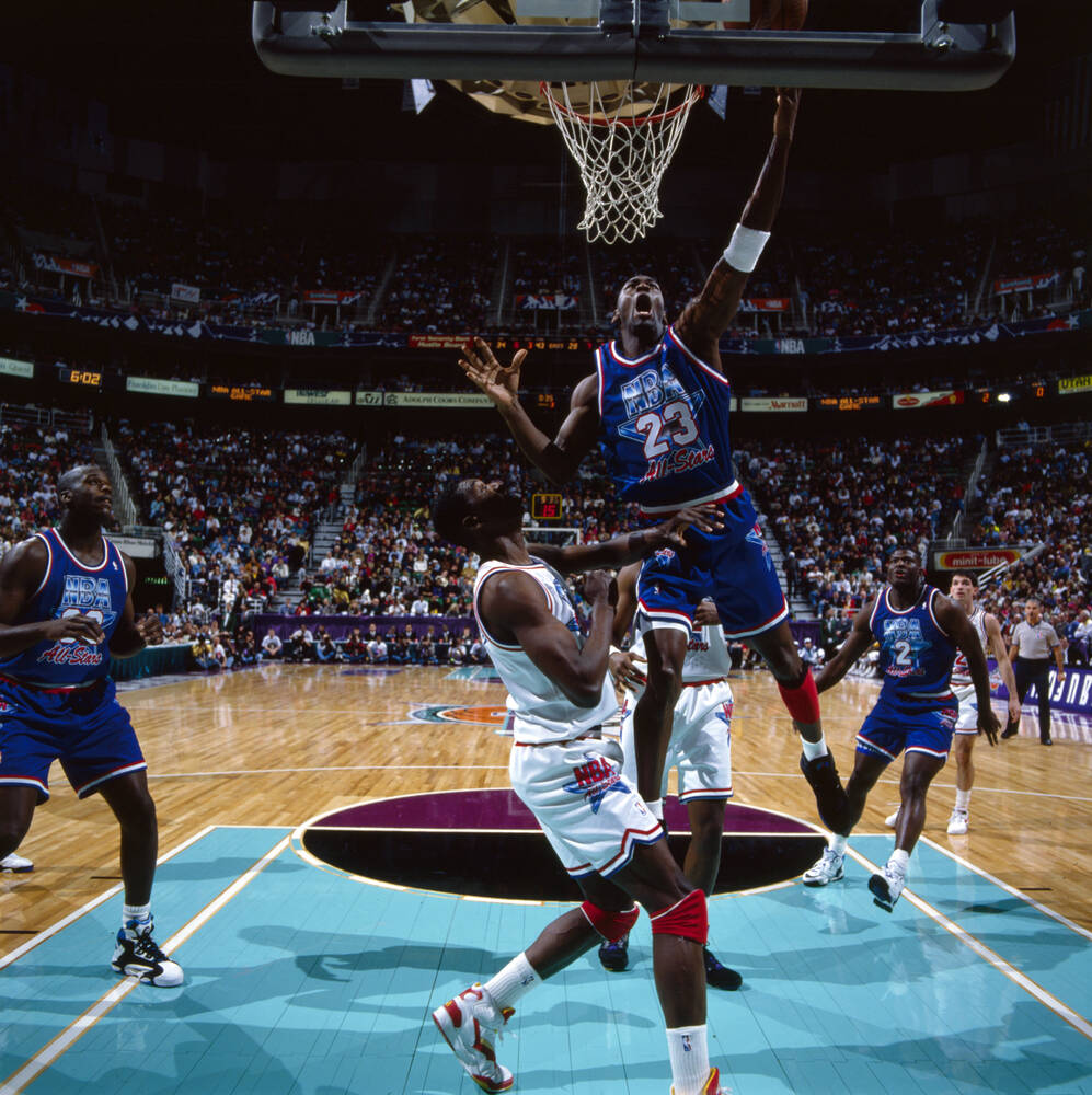 Michael Jordan NBA All Star Game Delta Center Salt Lake City