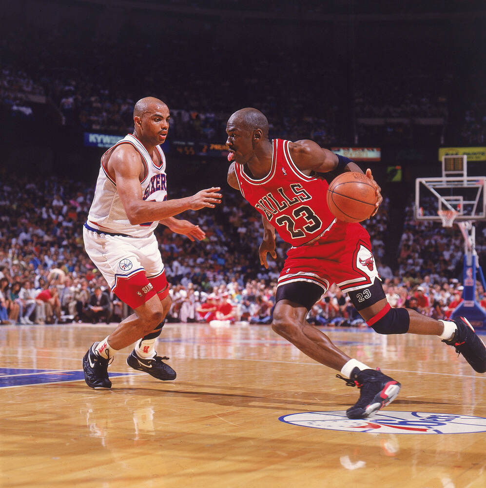 Michael Jordan vs Charles Barkley Bulls 1991