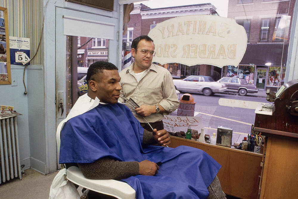 Mike Tyson at the Barber Shop - Catskill 1985