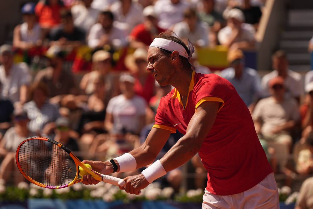 Rafael Nadal Serves - 2024 Summer Olympics