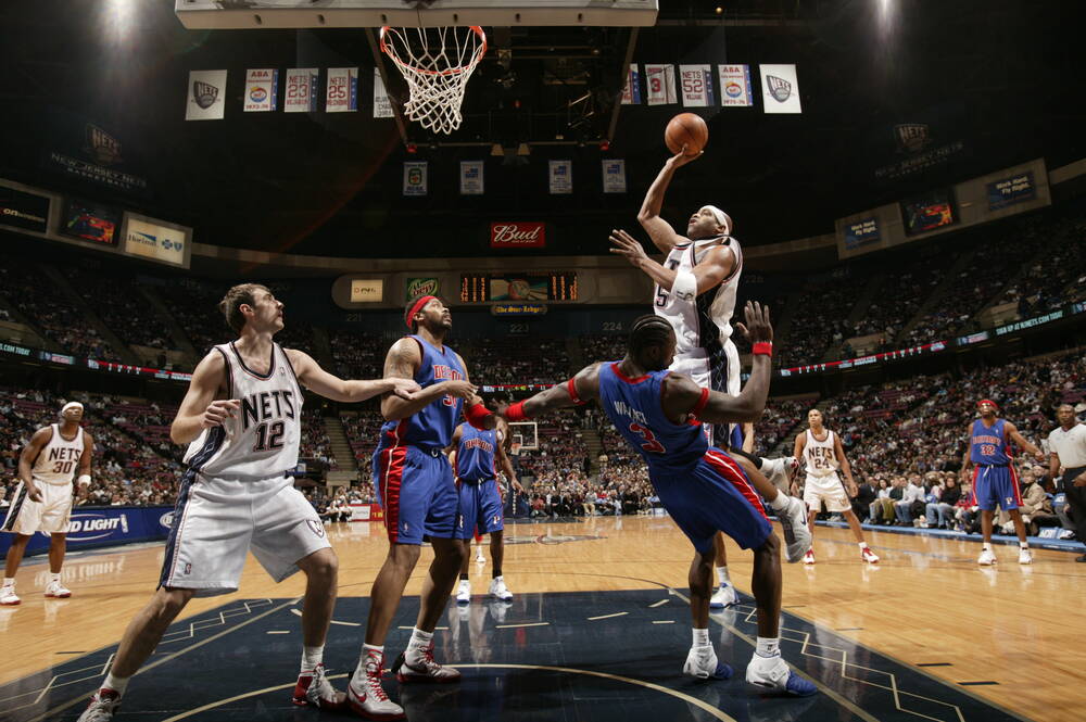 Vince Carter New Jersey Nets vs Detroit Pistons 2006