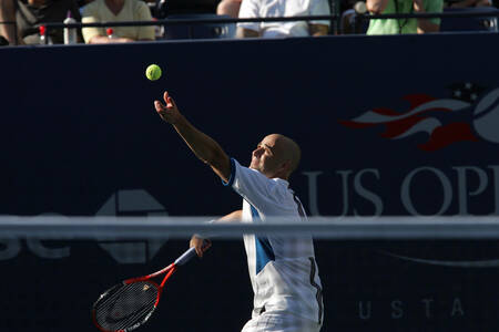 Andre Agassi - US Open Flushing Meadows 2005 Andre Agassi - US Open Flushing Meadows 2005