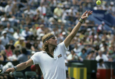 Bjorn Borg Serving - 1980 US Open Bjorn Borg Serving - 1980 US Open