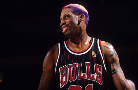 Chicago Bulls Dennis Rodman vs New York Knicks at MSG - 1997 Chicago Bulls Dennis Rodman vs New York Knicks at MSG - 1997