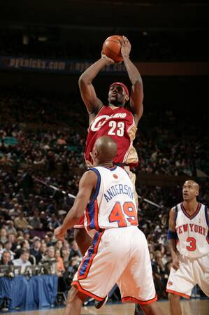 LeBron James Cleveland Cavaliers vs Knicks MSG 2004