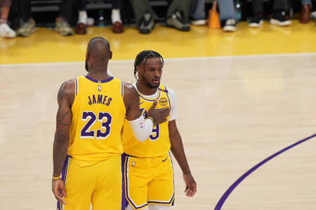 LeBron James and Bronny James - Los Angeles 2024